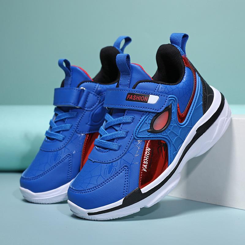 Boys' Leather Running Shoes - Spring/Autumn, Durable, Lightweight for Primary School Students