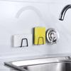 Kitchen Sponge Racks Self Adhesive Sink Sponges Drain Drying Rack Holders Stainless Steel Wall Hooks Home Storage Hook Organizer