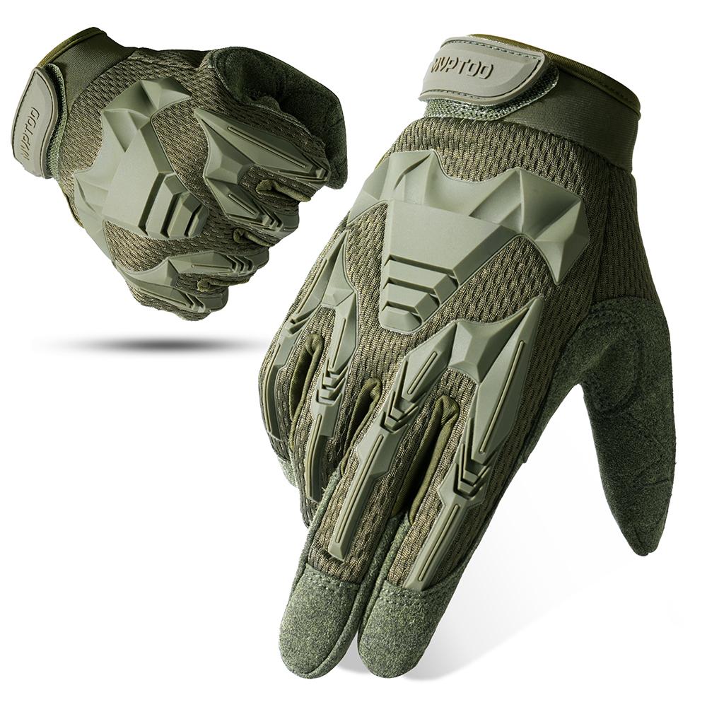 Camo Gloves Men Outdoor Hunting Hiking Climbing Sports Camping Combat Anti-skid Cycling Bike Full Finger Mittens Women