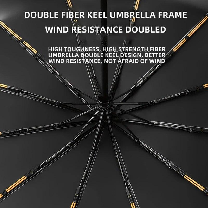 Автоматический складной зонт для мужчин и женщин — фото 6