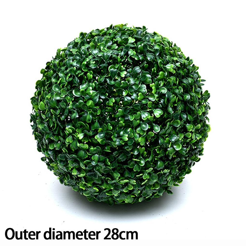 2piece Faux Plant Topiarys Balls For Office Home Garden Balcony Decoration Lifelike Hanging Boxwood