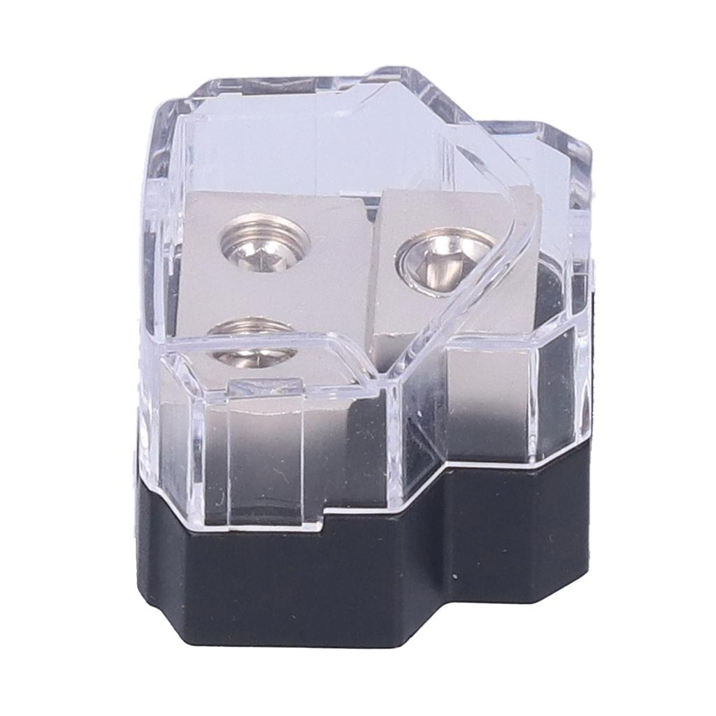 1 Inn 2 Ut Strømfordelingsblokk Sikringsholder 60A for Bil Lastebiler Båter Bobiler