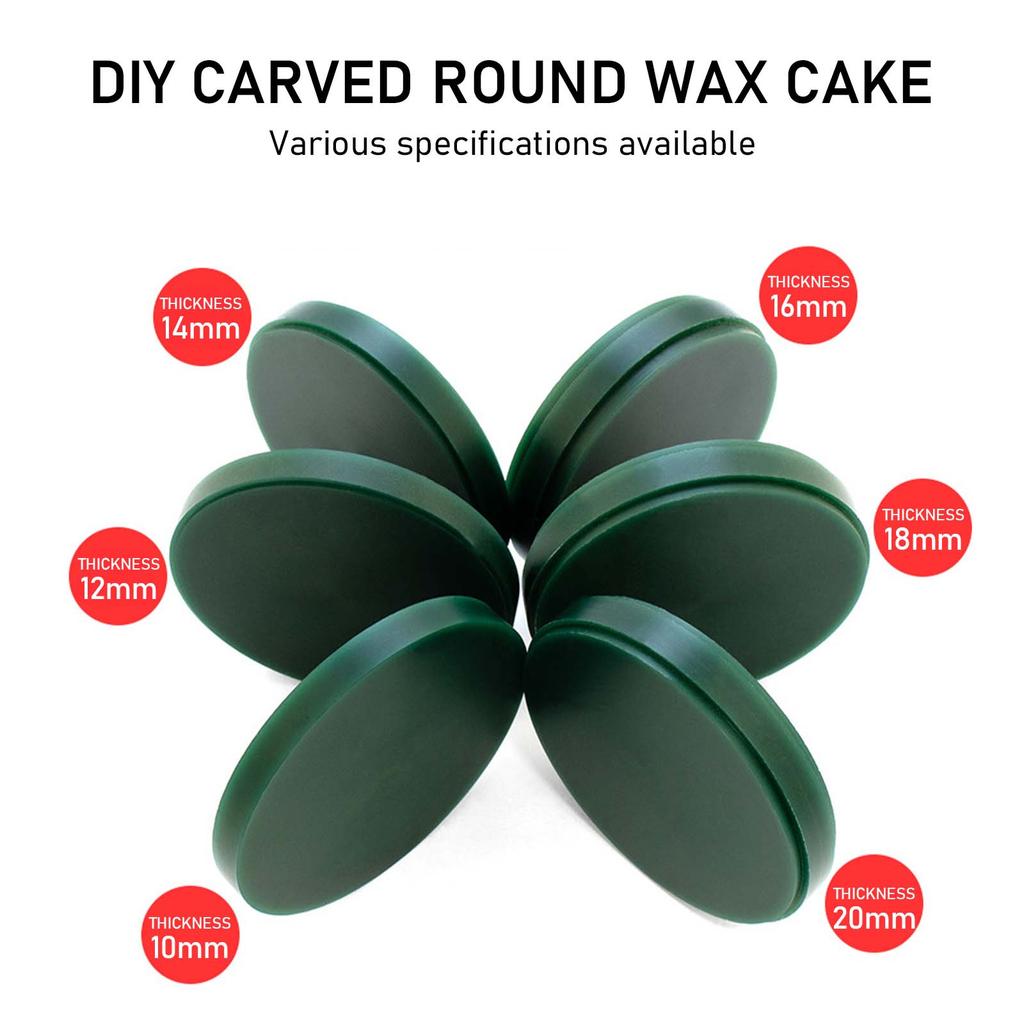 Green Carving Wax for Jewelry Patterns Stable Round Wax Block for Sculpting and Molding for and Jewelry Makers