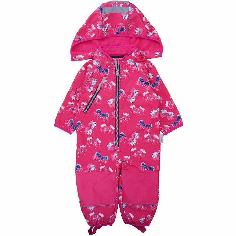 Soft Shell Boys Girls Windproof Waterproof Skiing Jumpsuit
