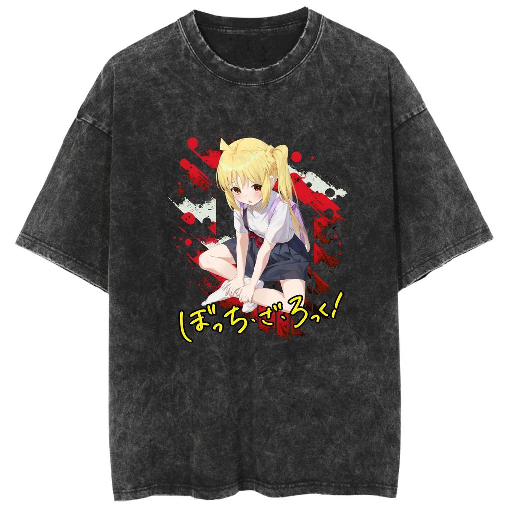 Top BOCCHI THE ROCK Water Easy To Restore Ancient Ways with Short Sleeves T-shirt for Men and Women