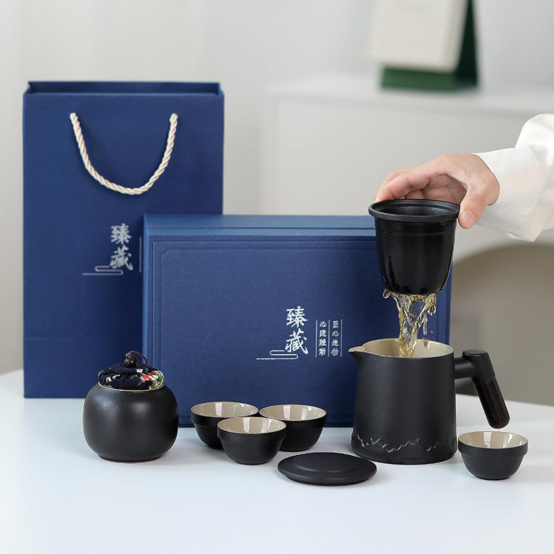 Ceramic cup, tea separation cup, office tea cup, cup with lid, filter cup, mug, personal cup, business gift