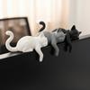 Creative Desk Cat Decorations 3D Printed Decorative Cat Statues Sleeping Cat Ornament  Desktop Use