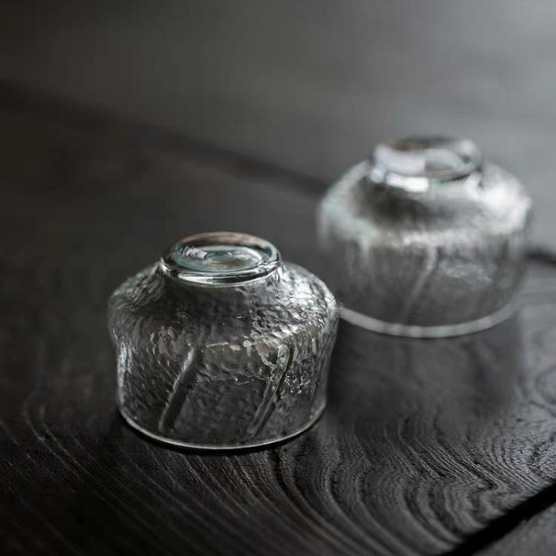 Japanese Style Glass Teacup Small Capacity Transparent Heat Resistant Kung Fu Master Cup Tea Cup Teaware Accessories 2025 New