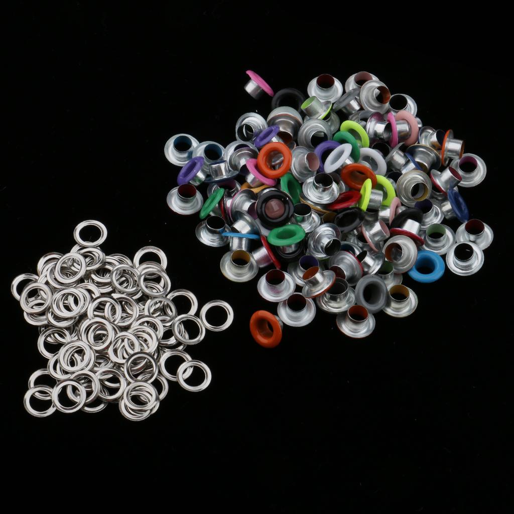 100pcs Colorful Round Eyelets / Rivets - 3mm