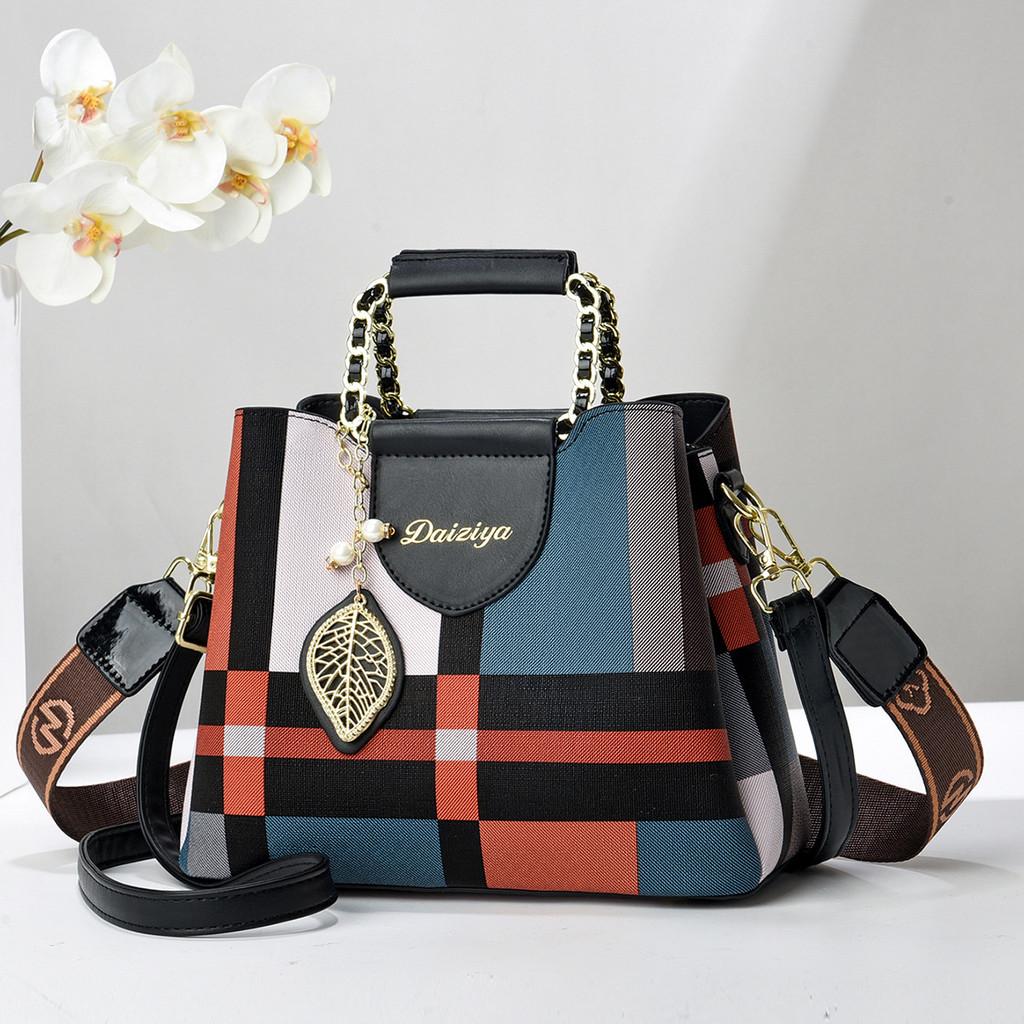 Trendy Red Pu Crossbody Bag Chic Retro Large Capacity Shoulder Bag For Urban Style чёрный