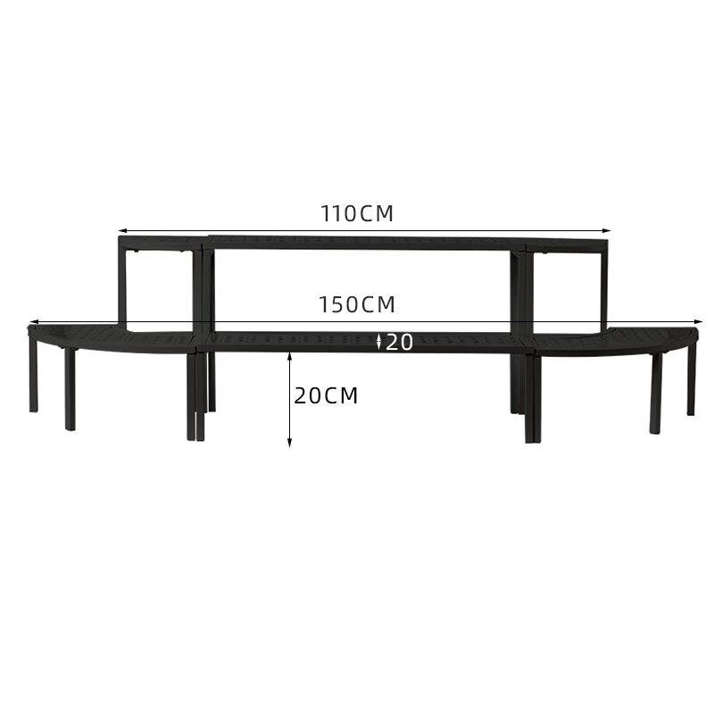 Multi-layer Outdoor Iron Flower Stand