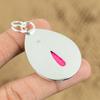Natural Pink Turquoise Gemstone Pendant 925 Sterling Silver Jewelry For Women