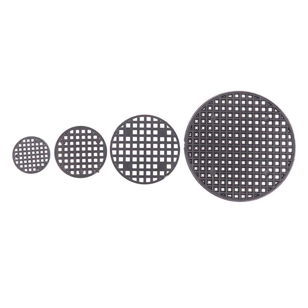 100/200/300Pcs Hole Bonsai Basin Grid Bottom Pad Plastic Round Mesh Grid Mat Flowerpot Gasket