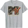 MTV Rock N Roll Music Hard Heavy Metal Skull Guitar Vintage T-Shirt Y2k Clothes Women Clothing Tee Shirt Femme Camisetas