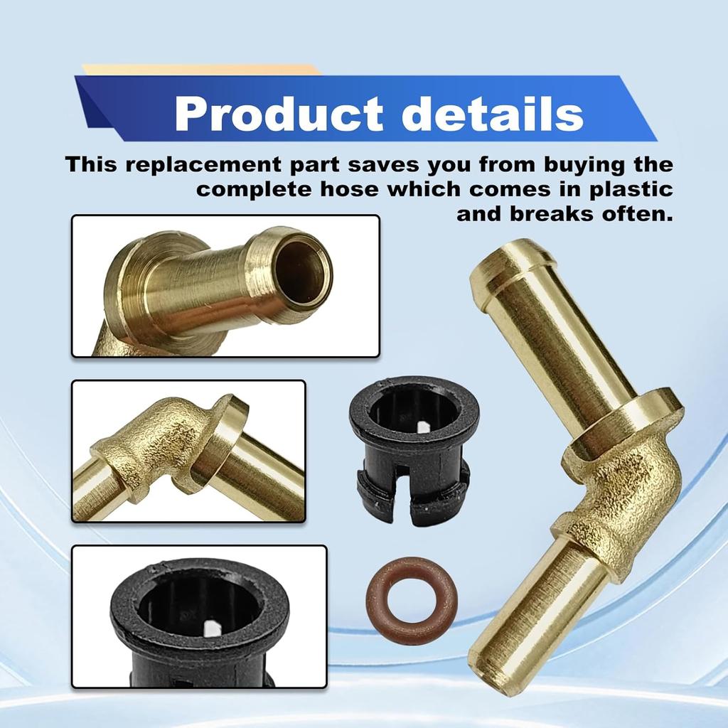 Car Thermostat Outlet Hose Connector Water Outlet Hose Connector Kit LR049990 Compatible with Jaguar XF 2010-2012,XJ 2011-2013,XK 2010-2015 Land