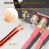 UCINNOVATE High End Reines Kupfer HIFI OFC Lautsprecherkabel mit Bananenstecker 2m Vergoldeter Bananenstecker Stecker auf Stecker 600 Litzen 14AWG für Audio
