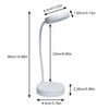 LED Portable Desk Lamp Eye Protection 3 Modes Dimming for Bedroom Bedside USB Plug In Touch College Student Book Readin Lamp