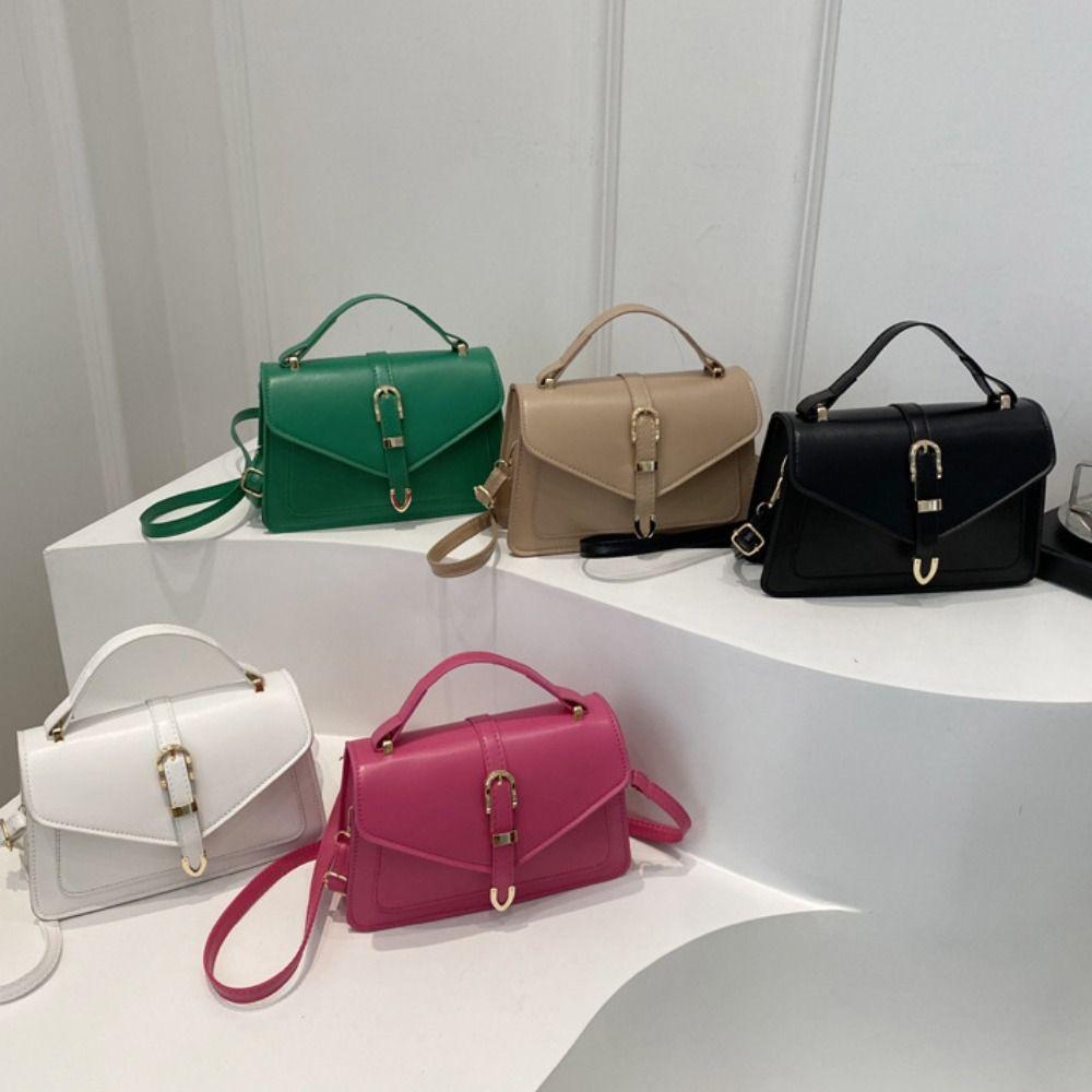 Portable Minimalist Crossbody Bag PU Leather Luxury Designer Tote Bag Ins Ladies Handbags  Women