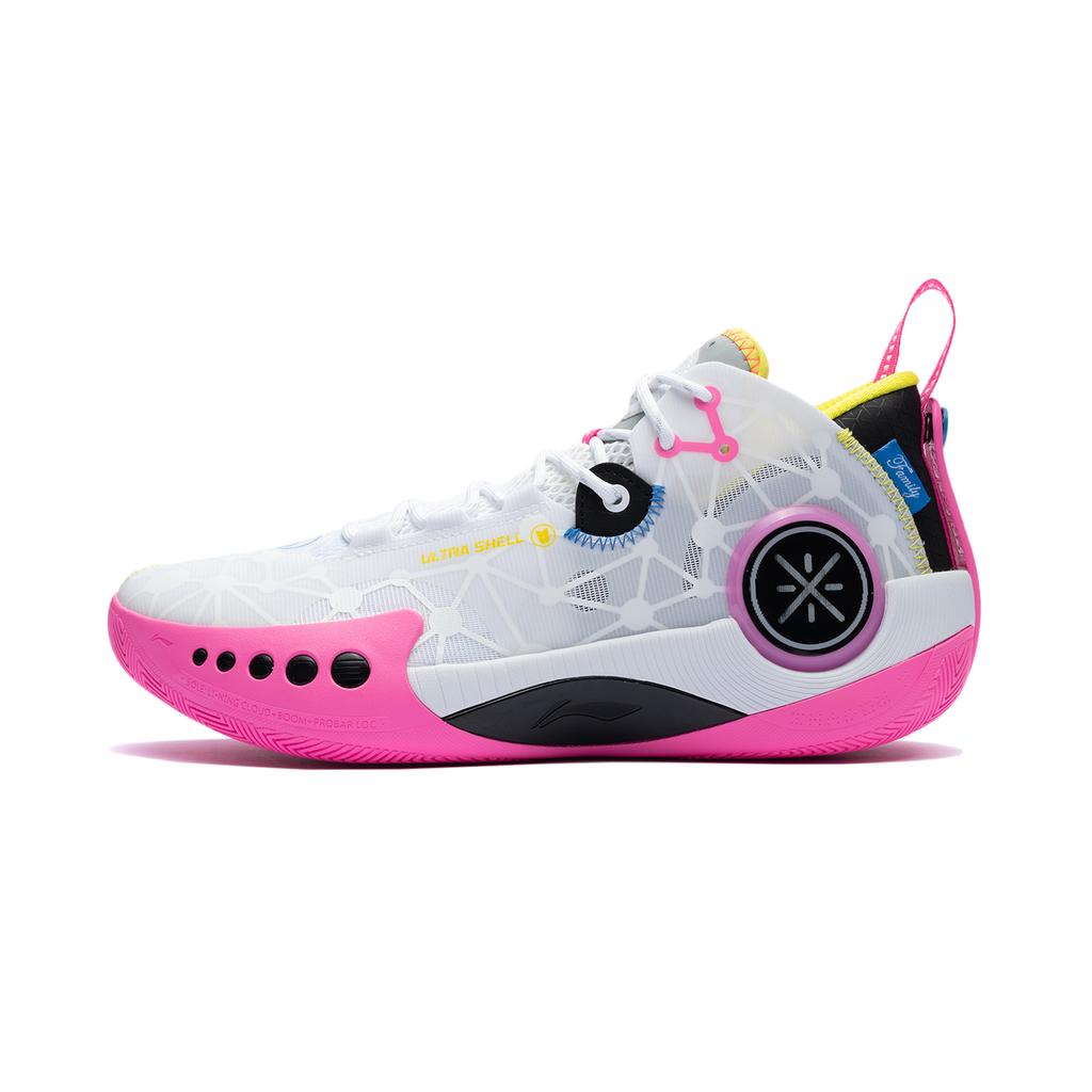 Li-Ning Wade Shadow 3 Na hřiště Bílá Růžová Pánské Tenisky ABPT065-3