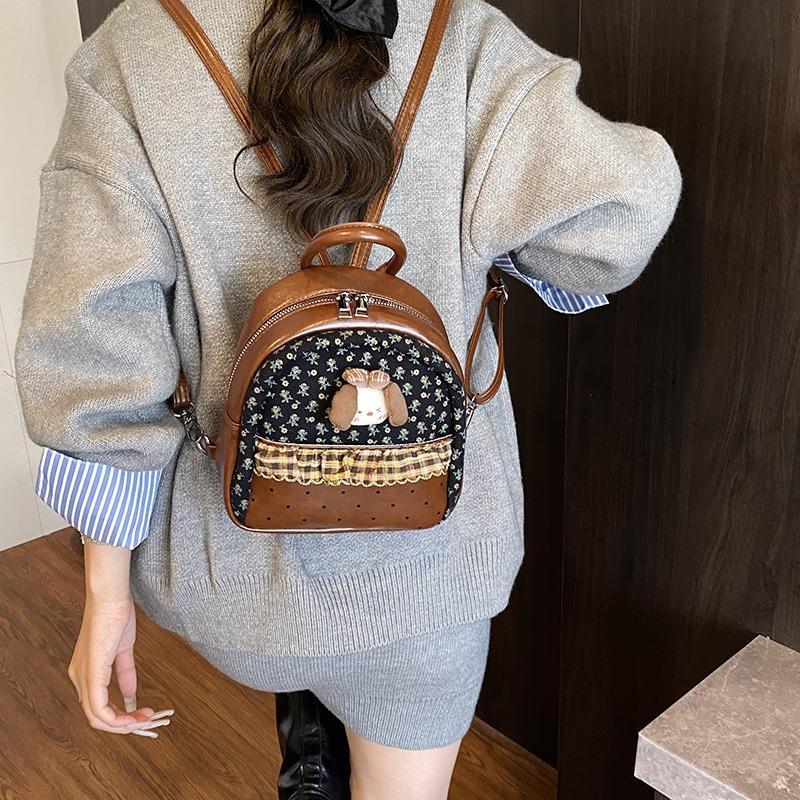 Cute Cartoon Mini Small Bag Women's New Niche Design Versatile Backpack Fashionable and Sweet Small Schoolbag