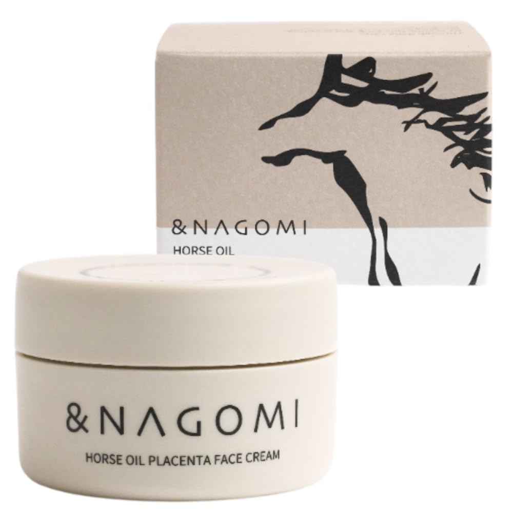 Placenta Horse Oil Face Cream for Dry and Aging Skin Contains Placenta and Niacinamide Derived from Thoroughbred Horses 40g [Domestically Produced,