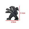 Car Sticker 2025 Hot For Peugeot 308 307 408 208 508 3008 2008 5008 2.9x3.1cm Metal Alloy Sticker Car Steering Wheel Center Badg