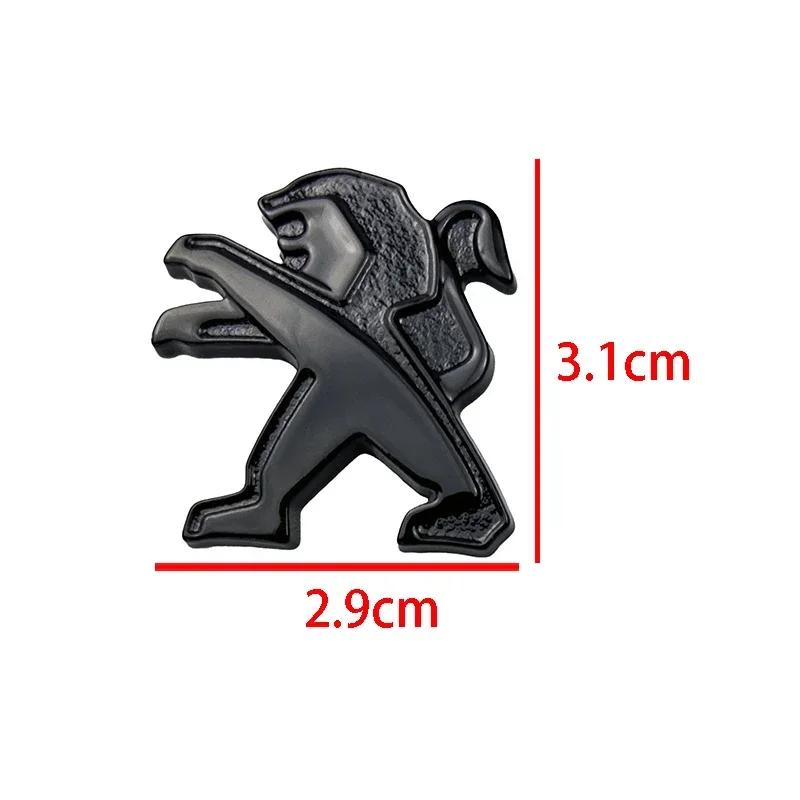 Car Sticker 2025 Hot For Peugeot 308 307 408 208 508 3008 2008 5008 2.9x3.1cm Metal Alloy Sticker Car Steering Wheel Center Badg