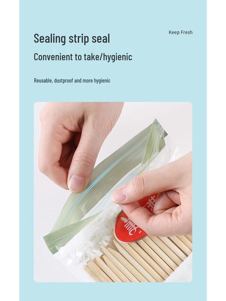 Praktische High-End Einweg-Bambusstäbchen in Standverpackung für Restaurants und zum Mitnehmen