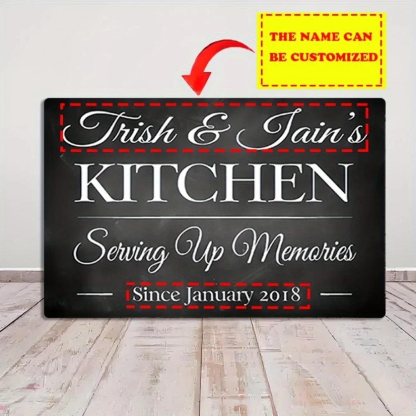 Vintage Metal Tin Sign Retro Wall Decor Bar Cafe Pub Kitchen Art белый