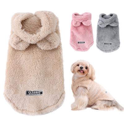 Winter Huisdier Puppy Hoodie Trui Voor Kleine Middelgrote Honden Katten Warme Fleece Hondenkleding Jas Yorkshire Chihuahua Jas Mopskostuum