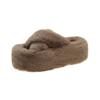 New Style Cross-lace Slippers for Women, Heightening Effect, Cotton Shoes for Autumn and Winter