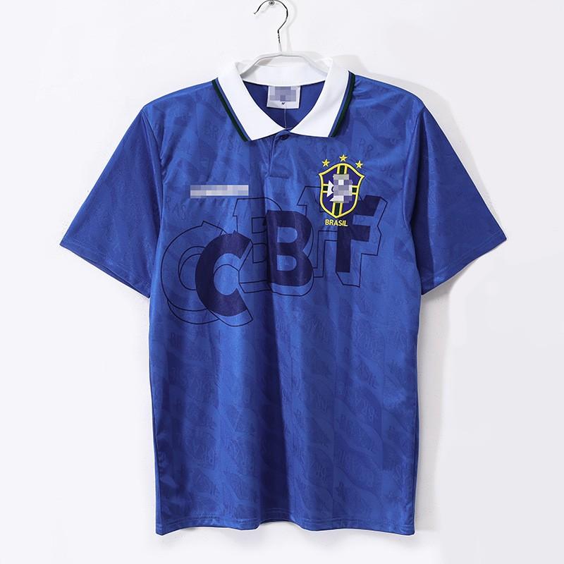 Retro fotbalový dres Brazílie Mistrovství světa 1998 Romario Ronaldo Kaka Roberto Carlos Krátký rukáv Dlouhý