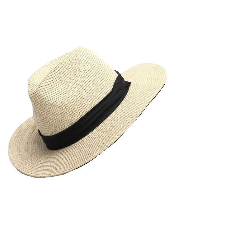 Letní nadměrné 64cm Klasické sluneční klobouky pro muže ženy Panama klobouk Pár Široký okraj Plážová slámová čepice Velká hlava Větší velikost Fedora klobouky