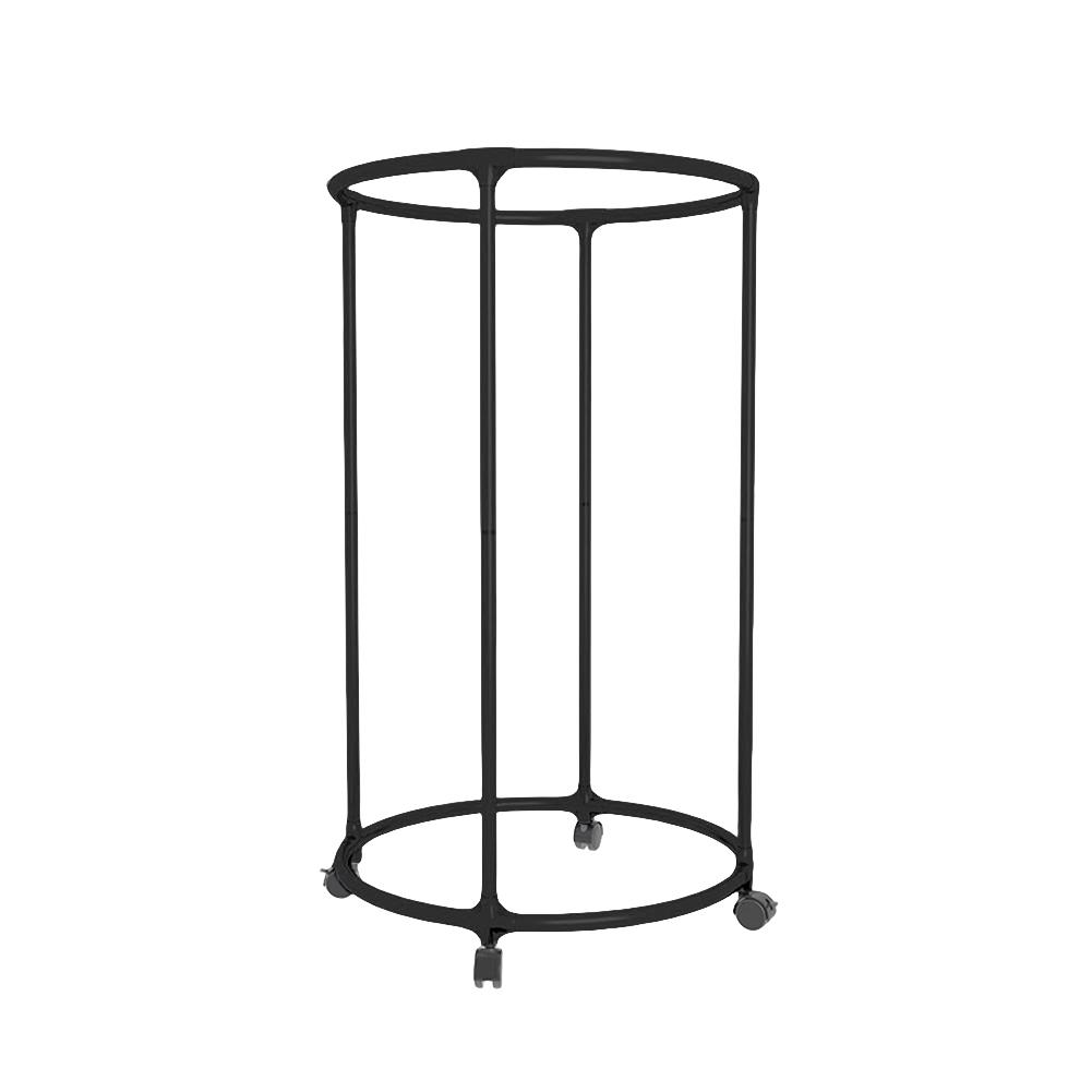 Circular Drying Rack with Wheels 360°Rotating Display Hanging Clothes Rack Metal Clothing Stand for Bedroom Balcony