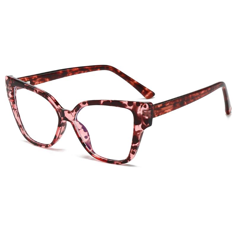 New Anti-Blue Light Glasses For Women Pc Core Legs Fashion Retro Plate Color Flat Mirror Can Be Equipped With Mirror 5707