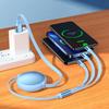 Retractable Multi USB Cable 3 In 1 100w Super Fast Charging Cable with 5 Gear Length for Type-C/Android/IOS Interface
