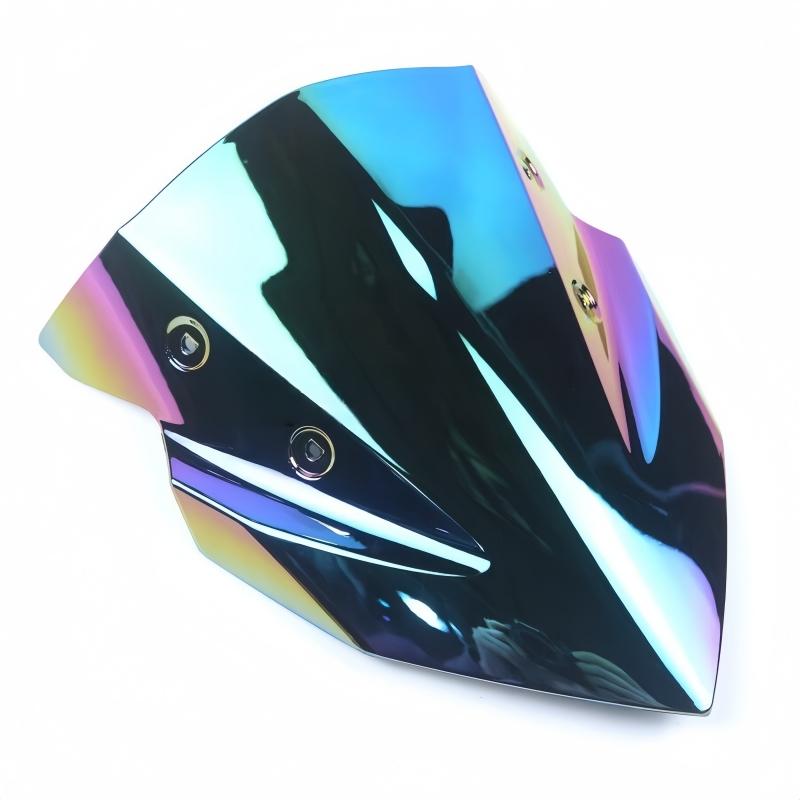 Motorcycle Windshield Air Deflector Front Windshield Flow Guide Plate Double Bubble for Kawasaki Z 400 Z400 -