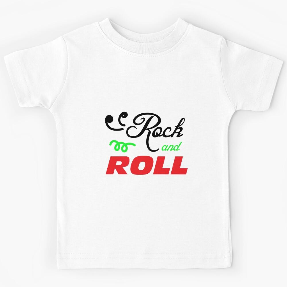 Rock and Roll design for music lovers Kids T-Shirt 140