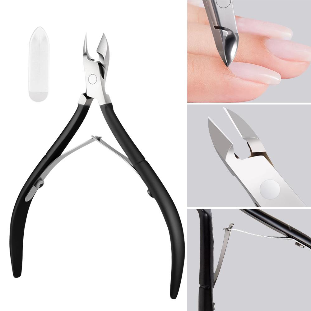Professional Stainless Steel Nail Manicure Scissors Cuticle Cutter Nails Cuticle Nippers Dead Skin Remover Push Nail Care Tools