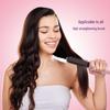 Korean Portable Ionic Hair Straightening & Curling Comb - Dual Purpose Wireless Set