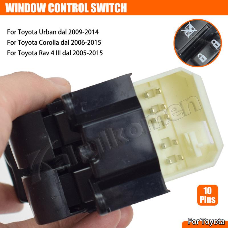 84820-0D100 84820-02230 Electric Control Power Master Window Switch Button For Toyota Auris Hybrid 2007-2013 Yaris 2005-2011