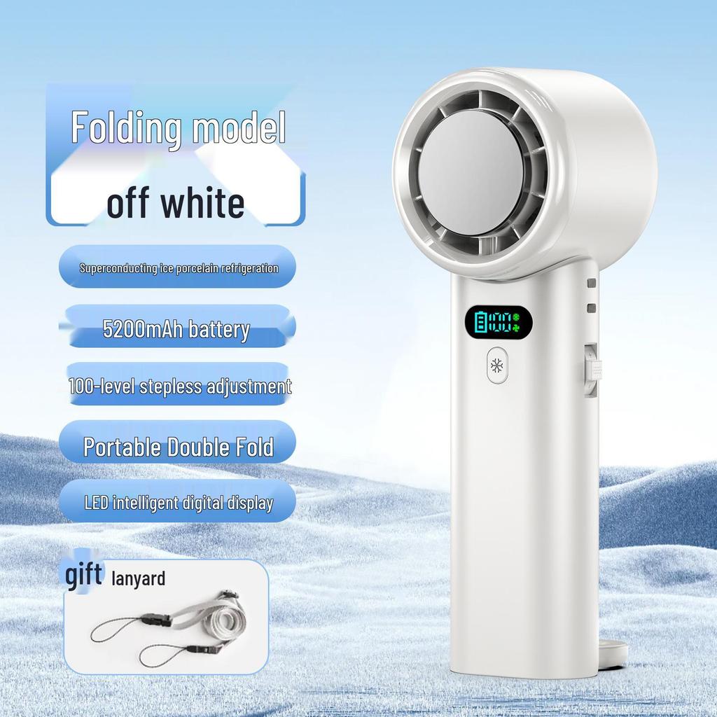 2025 Portable High-Speed USB Cooling Fan: Handheld, 100 Speeds, Ideal for Outdoor Use