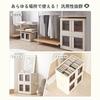 FLEXISPOT storage box costume case container ST foldable stackable casters clothing document (White (Type B) 32L (3 pieces))