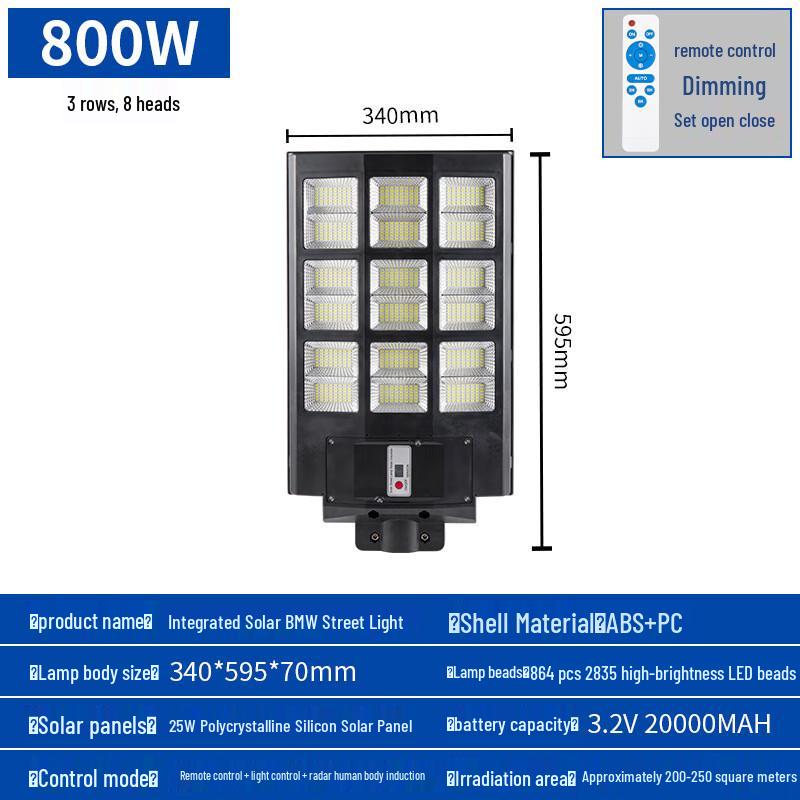Integrated Solar LED Street Light