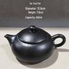 Special Clearance: Black Pottery Teapot Set - Japanese Retro Coarse Ceramic, Anti-Scald, Side Handle, Kung Fu Style