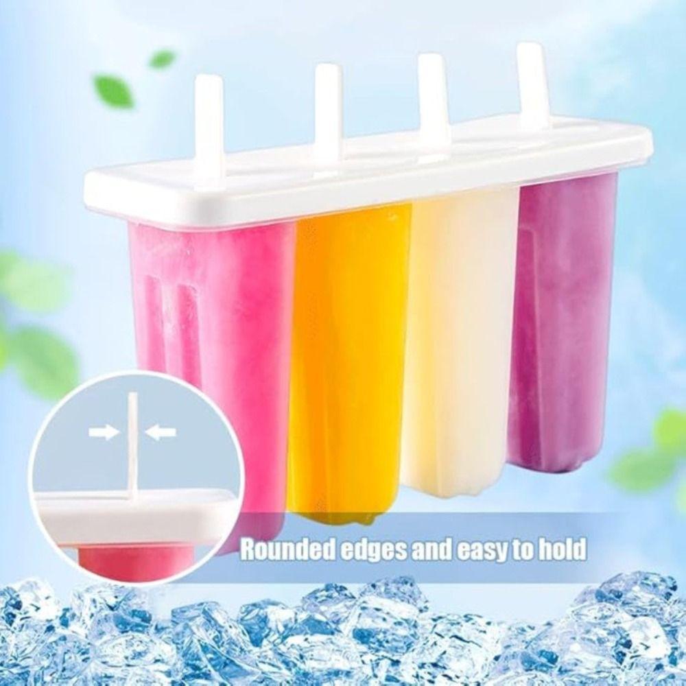 DIY Ice Cream Molds 4-Link Homemade Popsicles Mold Tools Summer Ice Cream Tools