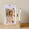 1Set Cute Cartoon School Supplies Creative Gift Cartoon Capybara Pattern Stationery Set Student Learning Stationery Set