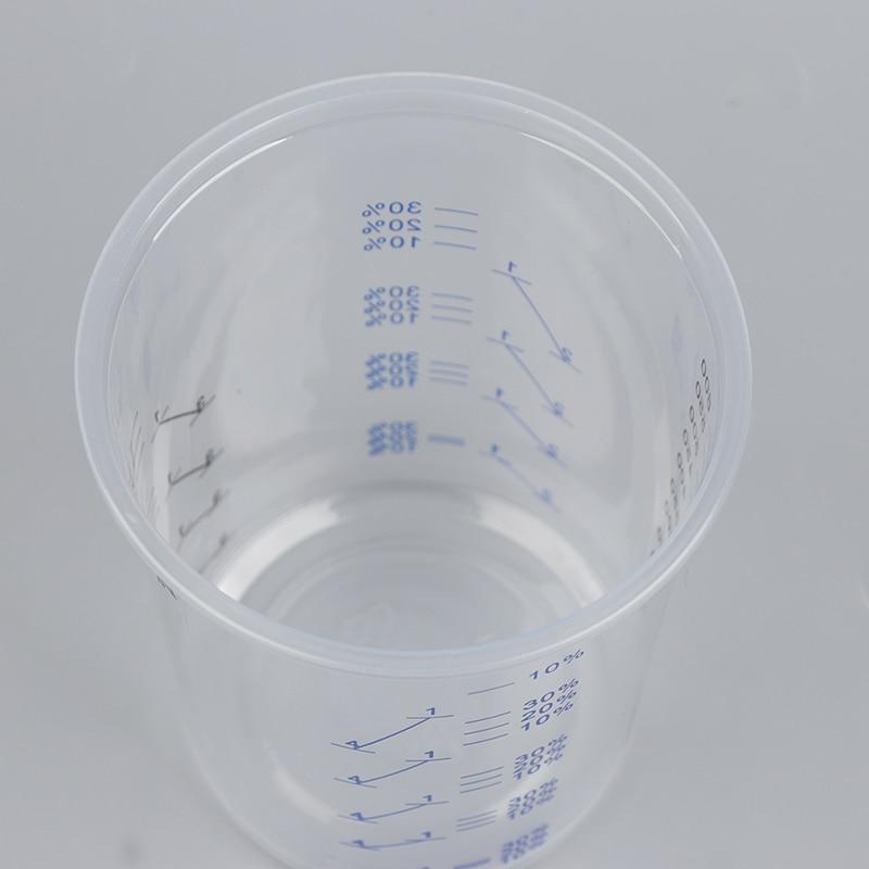 10 Pcs Paint Mixing Calibrated Cup Plastic Paint Mixing Cups 600Ml Mixing Pots for Accurate Mixing of Paints and Liquids
