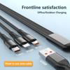 Fast Cable 3in1 Data 66w Charging Mobile Phone Charging Cable Typec Iphone Android Super Fast Charging Cable