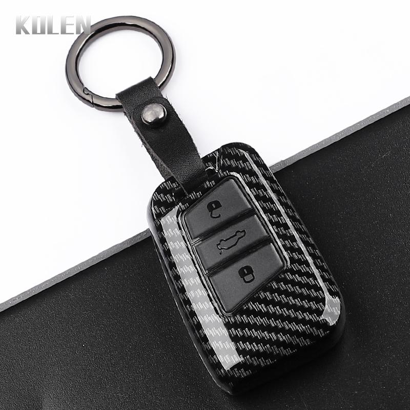

Abs Carbon Fiber Style Car Key Case Cover For Vw Volkswagen Magotan Gte Passat B6 B7 B8 Cc Arteon Skoda Fabia Superb A7 Kodiaq